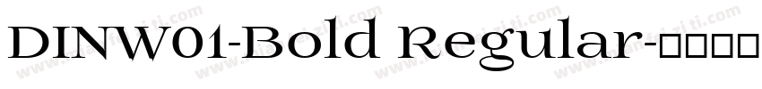 DINW01-Bold Regular字体转换